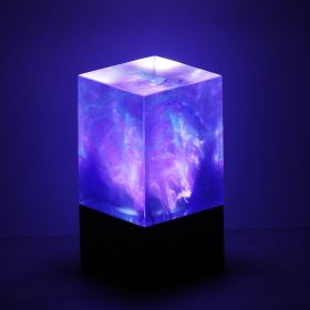 Galaxy Cube - Purple Handcrafted Ambient Lamp