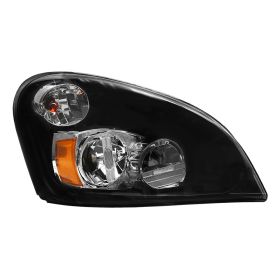 For 2008-2017 Freightliner Cascadia Black LED Headlight Headlamp Right Passenger