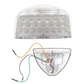 Compatible With Peterbilt Turn Signal Lights 31 LED Triangle Amber LED,Clear Lens 2Pcs