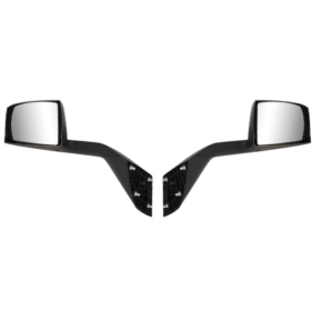 2Pcs Chrome Hood Mirror Pair Side Assembly Driver  Left Side  And Passenger  Right Side  Pair Black Black Hood Mirrors For VOLVO VNL,Suitable For (Option: Chrome)