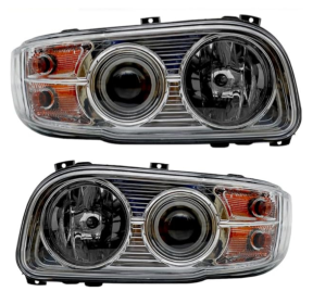 2008-2018 Peterbilt 388-389, Headlights, American Version, Halogen Assembly-LED Light Strip (Option: LV2050)