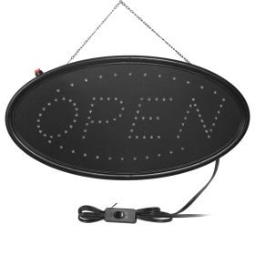 LED Commercial Neon Signage - 18 X 8.5 Inch Oversized Super Bright Advertising Store Sign (Color: Black)